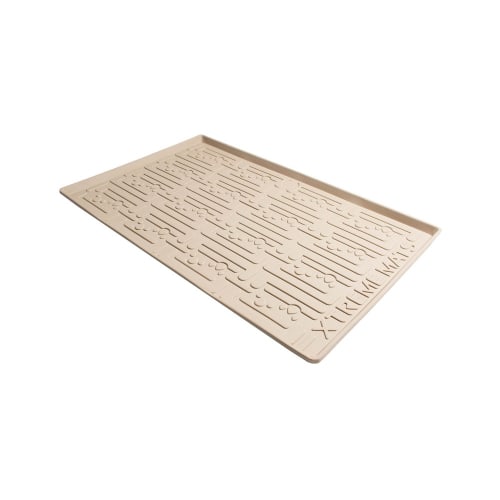Xtreme Mats Vanity Base Under Sink Cabinet Mat 34.25 Inch x 19.25 Inch, Beige